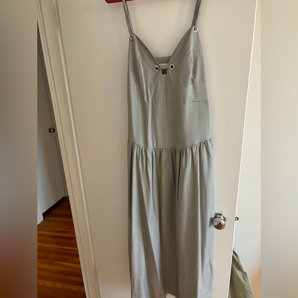 Grey Drop Waste Dress - Picture 3 of 3